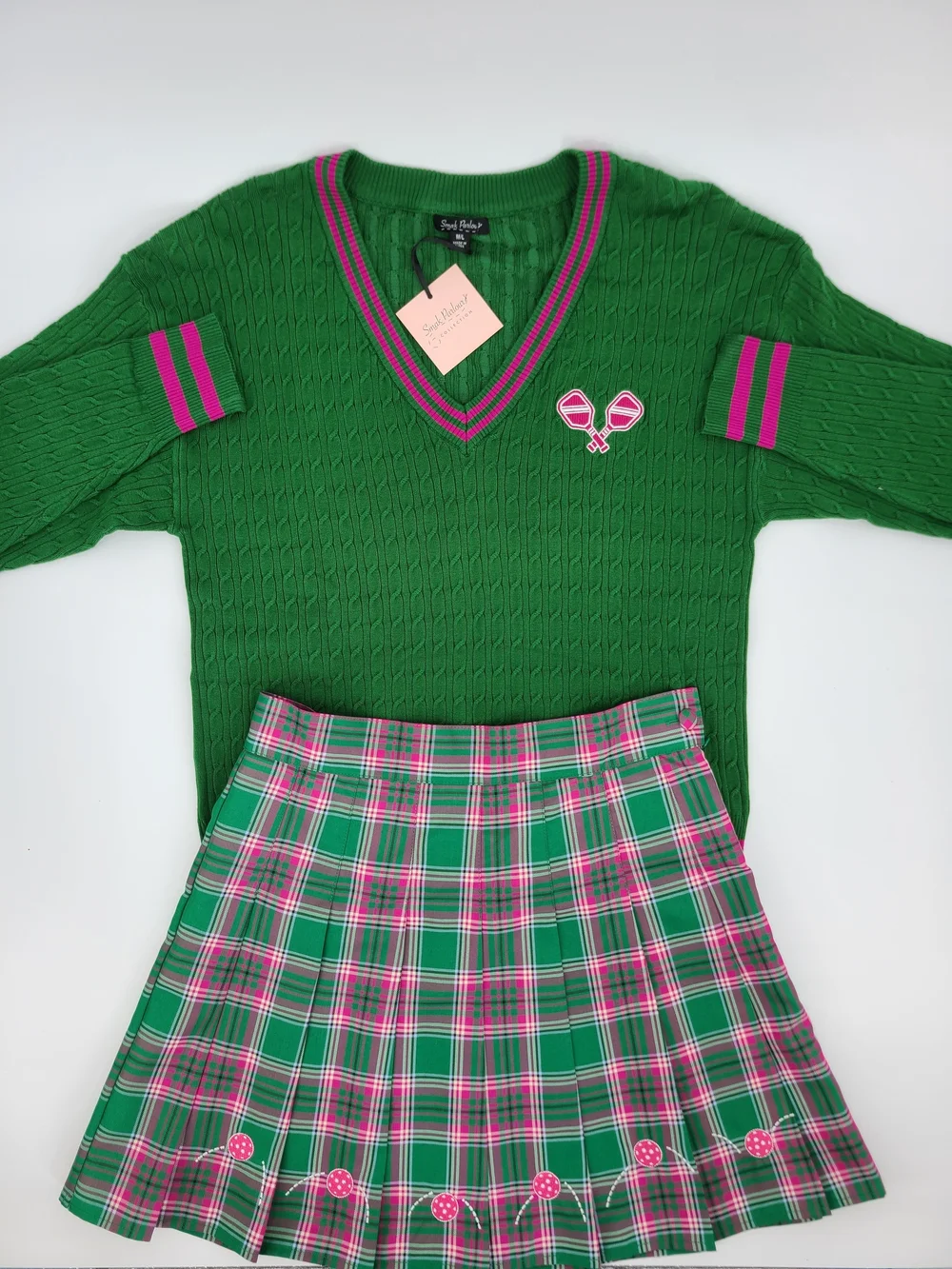 Unique Vintage's Smak Parlour Pickleball Skirt Set Size Medium